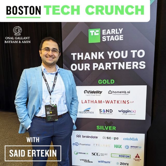 Said Ertekin Represents Onal Gallant at Tech Crunch Early Stage Event in Boston  